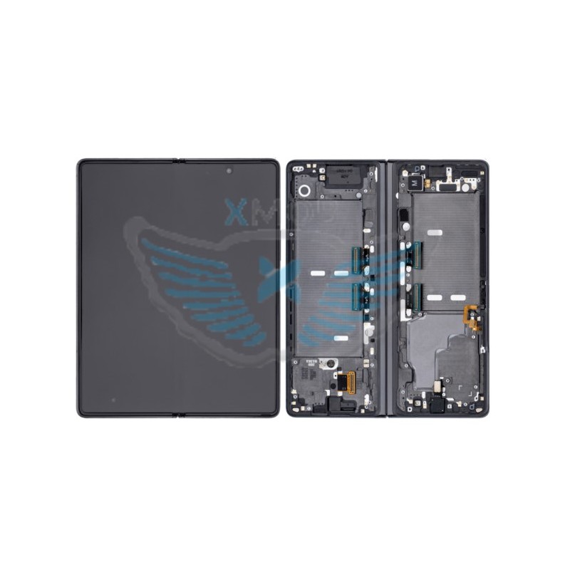 LCD SAMSUNG SM-F916 GALAXY Z FOLD2 5G MYSTIC BLACK ( SILVER HINGE ) GH82-24296A