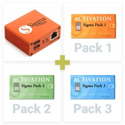 SIGMA BOX + ATTIVAZIONI PACK1+PACK2+PACK3 + KIT 10 CAVI