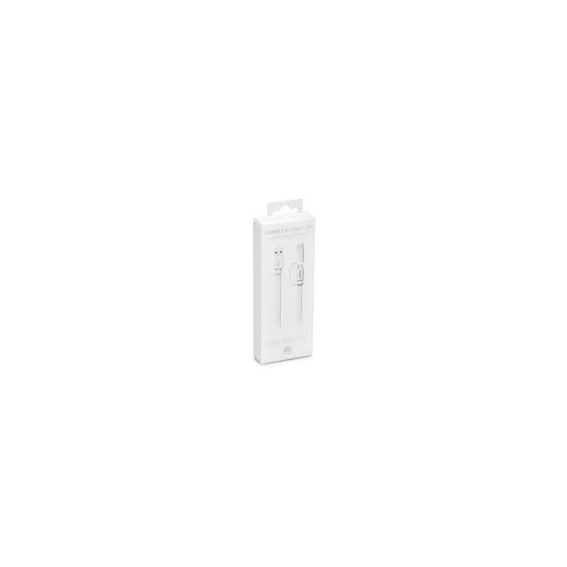 CAVO USB HUAWEI AP55S COMBO MICRO-USB/TYPE-C BIANCO (BLISTERATO)