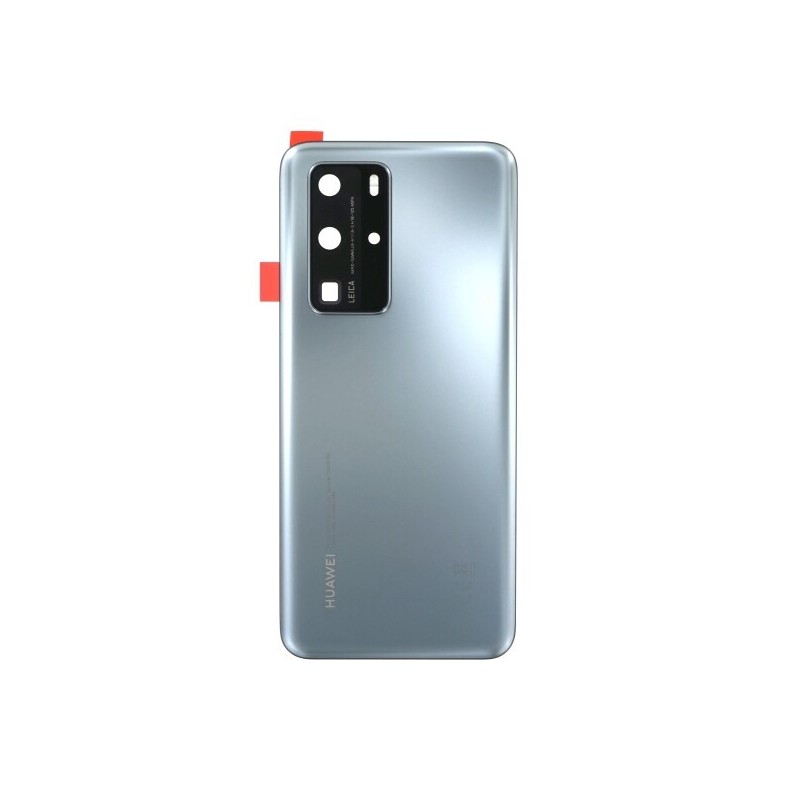 BACKCOVER HUAWEI P40 PRO SILVER FROST+VETRO CAM