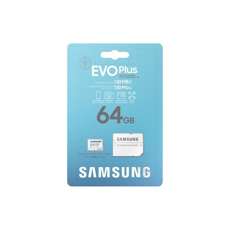 SAMSUNG EVO PLUS 64GB MICRO-SD CLASSE 10