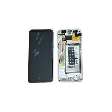 LCD SAMSUNG SM-G950 S8 SILVER + BATTERIA GH97-20457B+BTRY