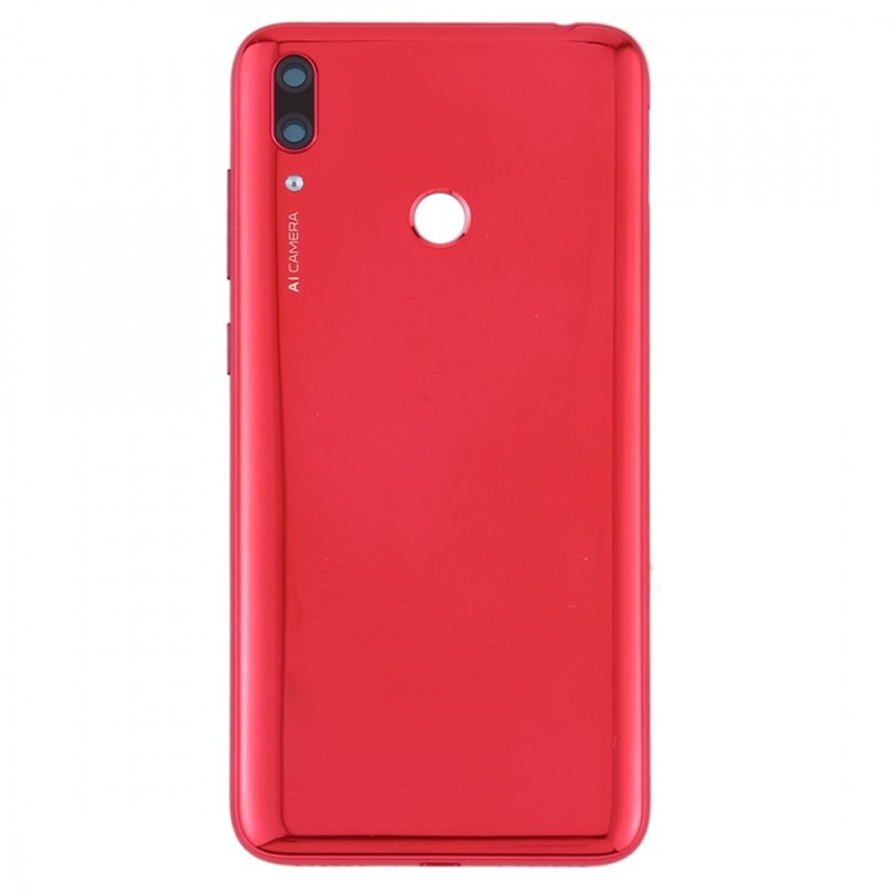 BACKCOVER HUAWEI Y7 2019 ROSSO AAA + VETRO CAM