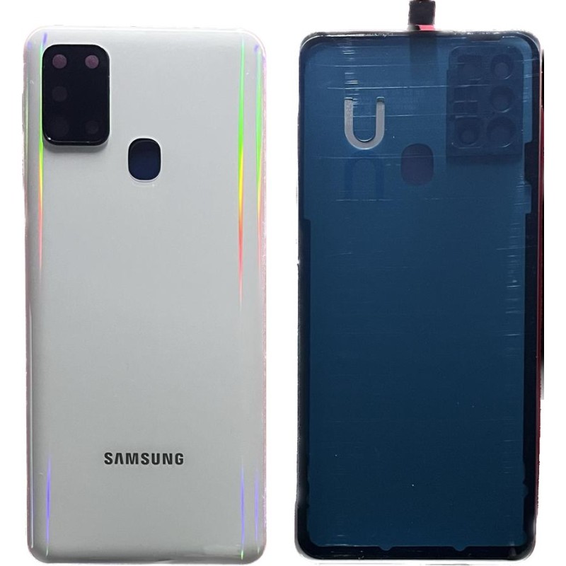 BACKCOVER SAMSUNG A217 A21S BIANCO AAA (CON FRAME CAMERA)
