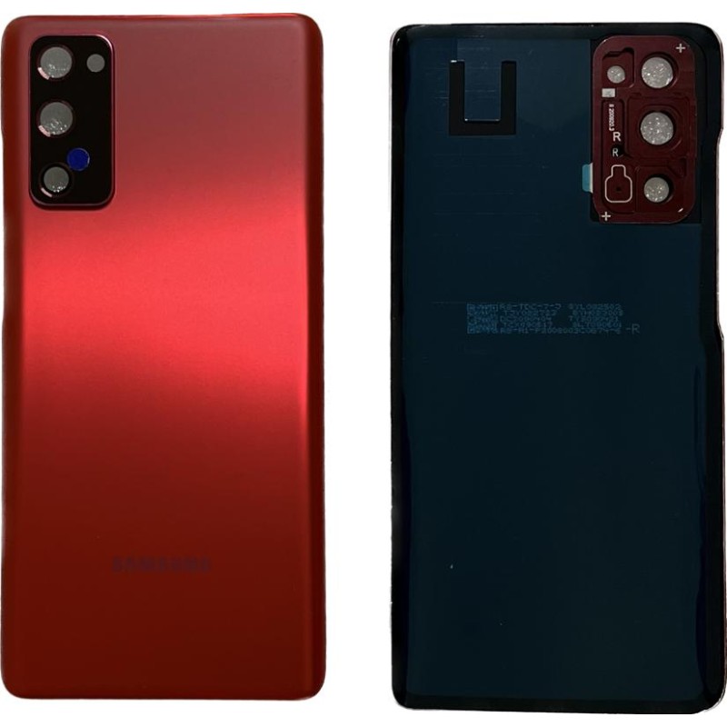 BACKCOVER SAMSUNG G780 S20 FE ROSSO AAA (CON FRAME CAMERA)