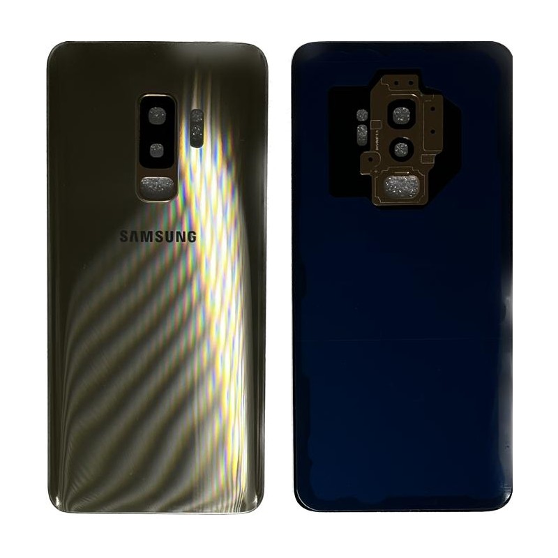BACKCOVER SAMSUNG G965 S9 PLUS GOLD AAA (CON FRAME CAMERA)