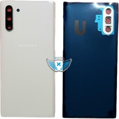 BACKCOVER SAMSUNG N970 NOTE 10 BIANCO AAA (CON FRAME CAMERA)