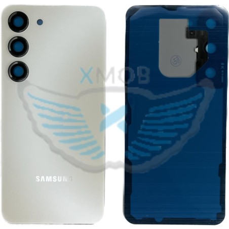 BACKCOVER SAMSUNG S911 S23 BIANCO AAA (CON FRAME CAMERA)