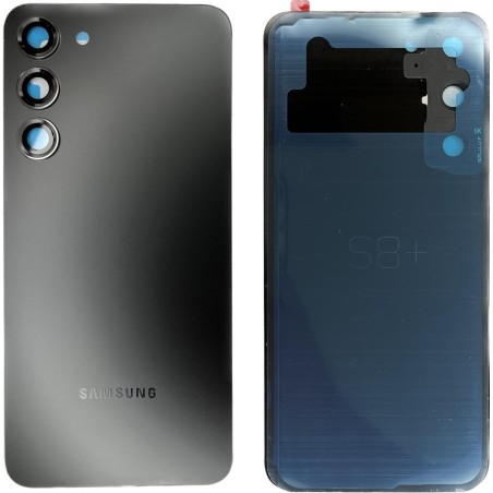 BACKCOVER SAMSUNG S916 S23 PLUS NERO AAA (CON FRAME CAMERA)