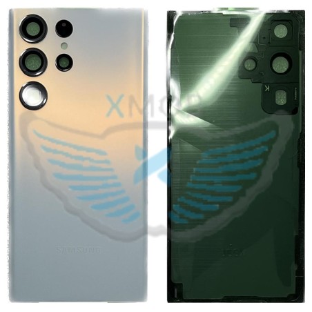 BACKCOVER SAMSUNG S918 S23 ULTRA BIANCO AAA (CON FRAME CAMERA)