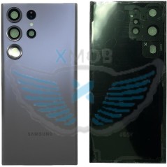 BACKCOVER SAMSUNG S918 S23 ULTRA GRAPHITE AAA (CON FRAME CAMERA)