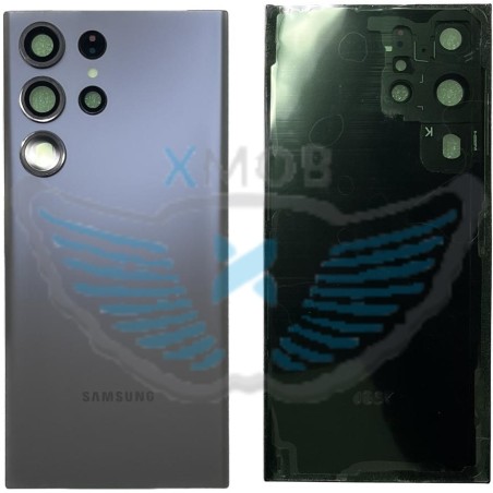 BACKCOVER SAMSUNG S918 S23 ULTRA GRAPHITE AAA (CON FRAME CAMERA)