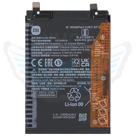 BATTERIA ORIGINALE BM5A XIAOMI NOTE 11 PRO