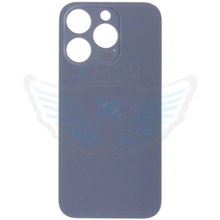 BACKCOVER IPHONE 15 PRO BLU TITANIUM (VETRO POSTERIORE) FORO GRANDE