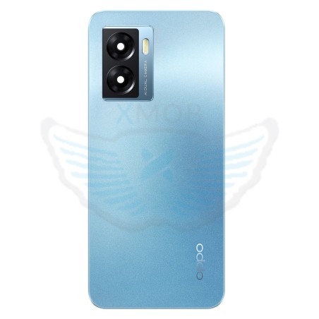 BACKCOVER OPPO A77 4G BLU + VETRO CAM