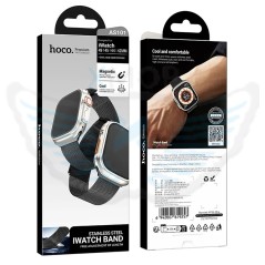 HOCO AS101 CINTURINO PER APPLE WATCH 38 / 40 / 41mm IN ACCIAIO NERO (BLISTERATO)