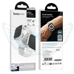 HOCO AS101 CINTURINO PER APPLE WATCH 42 / 44 / 45 / 49mm IN ACCIAIO GRIGIO (BLISTERATO)