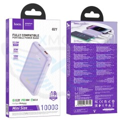 POWERBANK hoco. Q21 10000mAh  PD22.5W+QC3.0 VIOLA