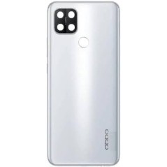 BACKCOVER OPPO A15 BIANCO + VETRO CAM