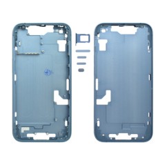 MIDDLE FRAME IPHONE 14 PLUS BLU SENZA COMPONENTI + CARRELLO SIM E TASTI ESTERNI