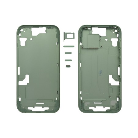 MIDDLE FRAME IPHONE 15 VERDE SENZA COMPONENTI + CARRELLO SIM E TASTI ESTERNI