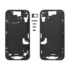 MIDDLE FRAME IPHONE 15 NERO SENZA COMPONENTI + CARRELLO SIM E TASTI ESTERNI