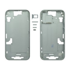 MIDDLE FRAME IPHONE 15 PLUS BLU SENZA COMPONENTI + CARRELLO SIM E TASTI ESTERNI