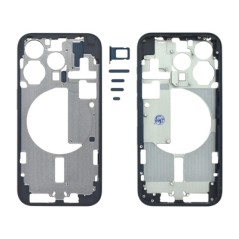 MIDDLE FRAME IPHONE 15 PRO BLU TITANIUM SENZA COMPONENTI + CARRELLO SIM E TASTI ESTERNI