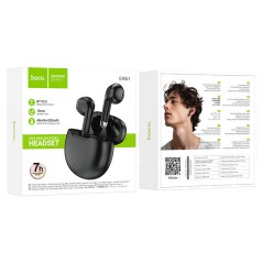 AURICOLARI HOCO EW61 BLUETOOTH + CUSTODIA/BASE DI CARICA NERO (BLISTERATO)