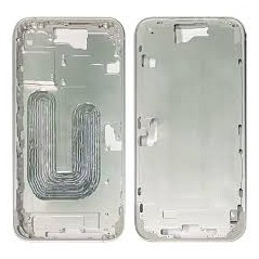 MIDDLE FRAME IPHONE 16 BIANCO SENZA COMPONENTI + CARRELLO SIM E TASTI ESTERNI