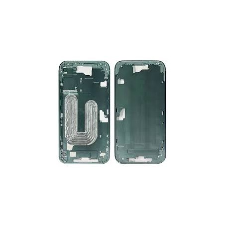 MIDDLE FRAME IPHONE 16 VERDE SENZA COMPONENTI + CARRELLO SIM E TASTI ESTERNI