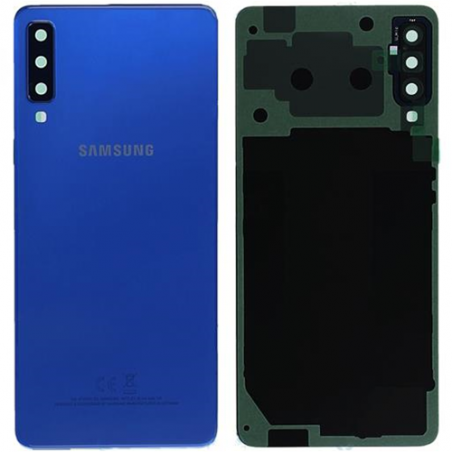 BACKCOVER SAMSUNG A750 A7 (2018) BLU ORIGINALE GH82-17829D