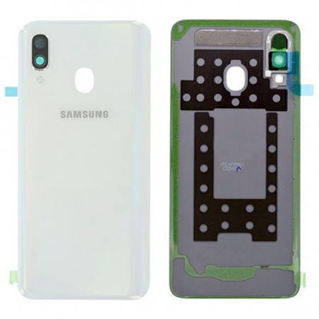 BACKCOVER SAMSUNG A405 A40 BIANCA ORIGINALE GH82-19406B