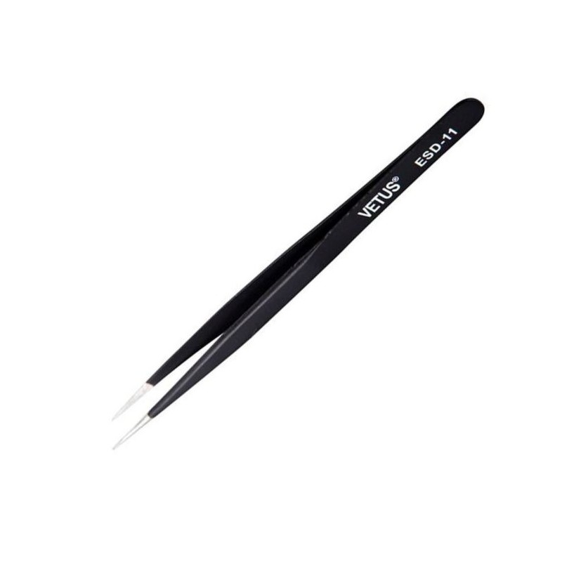 PINZETTA PROFESSIONALE NERA VETUS ESD-11
