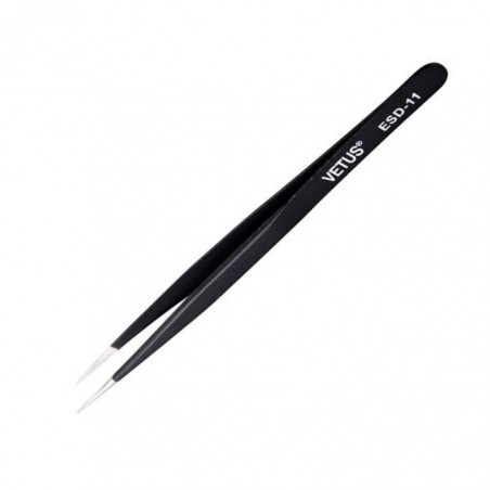 PINZETTA PROFESSIONALE NERA VETUS ESD-11