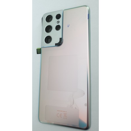 BACKCOVER SAMSUNG G998 S21 ULTRA SILVER ORIGINALE GH82-24499B