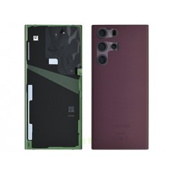 BACKCOVER SAMSUNG S908 S22 ULTRA BURGUNDY ORIGINALE GH82-27457B