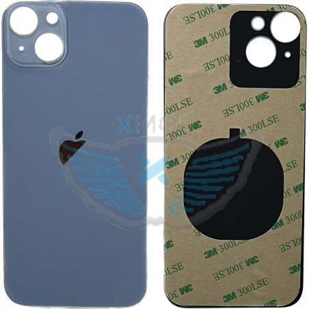 BACKCOVER IPHONE 14 PLUS BLU (VETRO POSTERIORE) FORO GRANDE