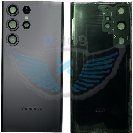 BACKCOVER SAMSUNG S918 S23 ULTRA NERO AAA (CON FRAME CAMERA)