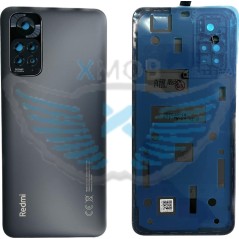 BACKCOVER XIAOMI REDMI NOTE 11 NERO AAA + VETRO CAM