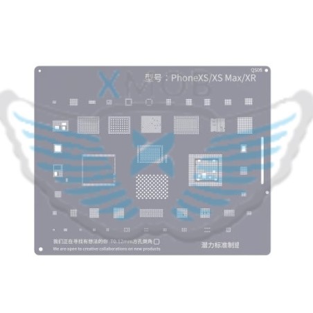 STENCIL PER REBALLING IC CHIP IPHONE X / XR / XS / XS MAX