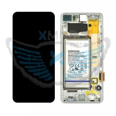 LCD SAMSUNG SM-G975 S10 PLUS BIANCO + BATTERIA GH82-18840B